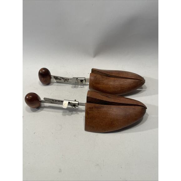 Vintage Florsheim Split Toe Wood Shoe Tree Stretchers Adjustable - Picture 6 of 6